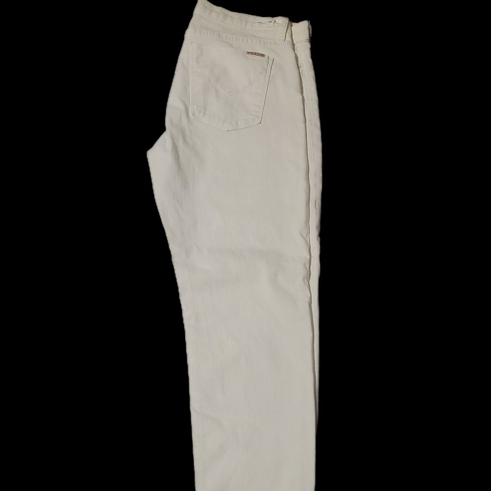 * White Hudson Nico Mid Rise Super Skinny